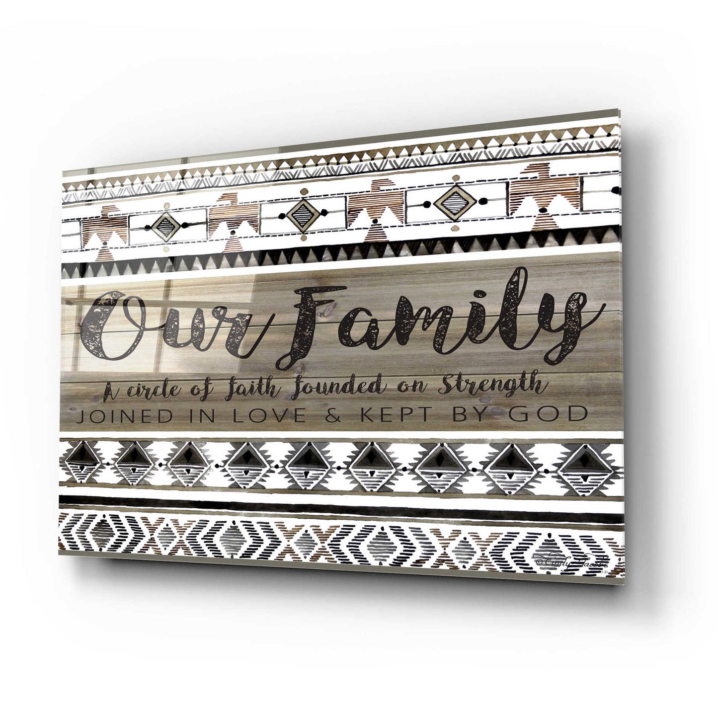 Epic Art 'Our Family' by Cindy Jacobs, Acrylic Glass Wall Art,24x16