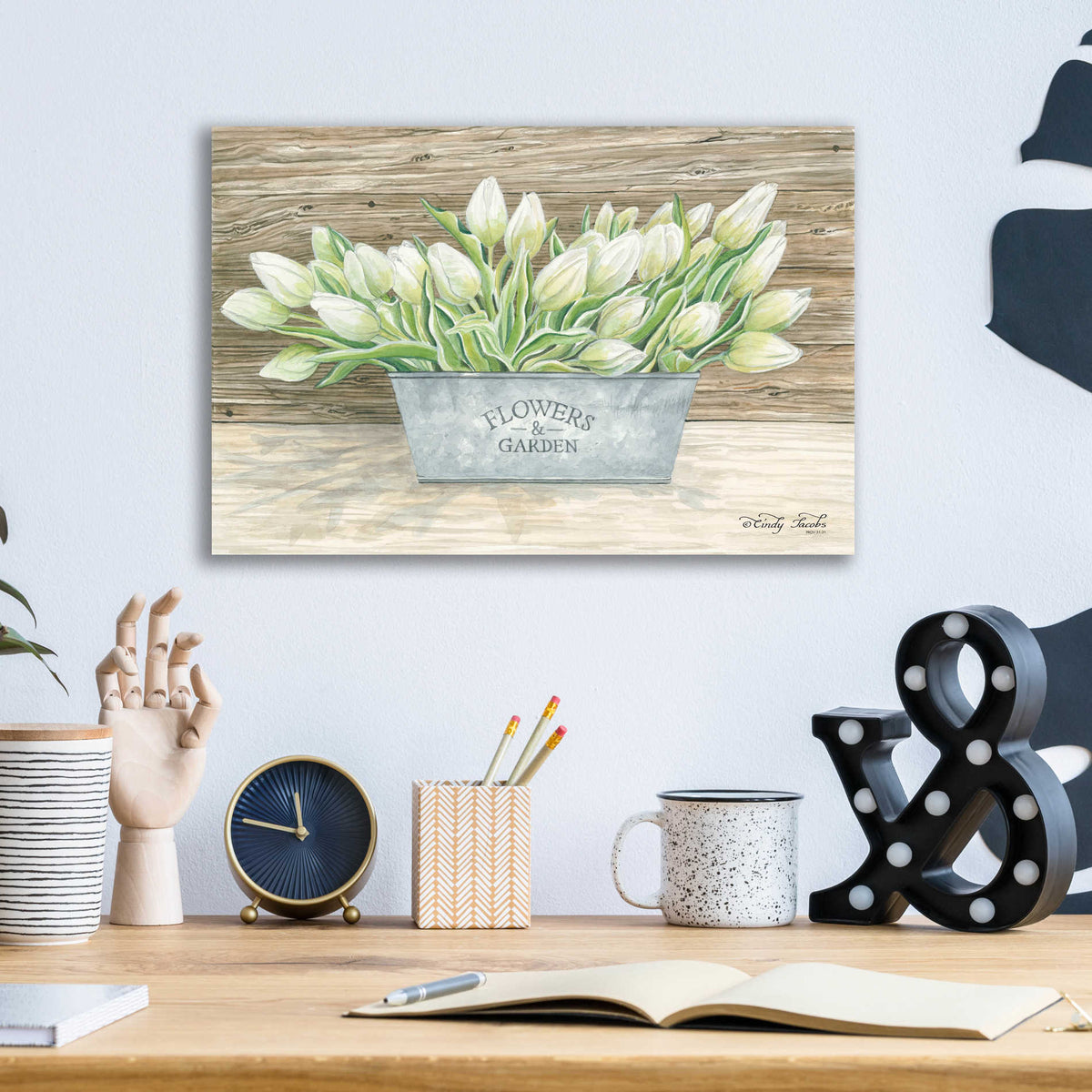 Epic Art 'Flowers & Garden Tulips' by Cindy Jacobs, Acrylic Glass Wall Art,16x12