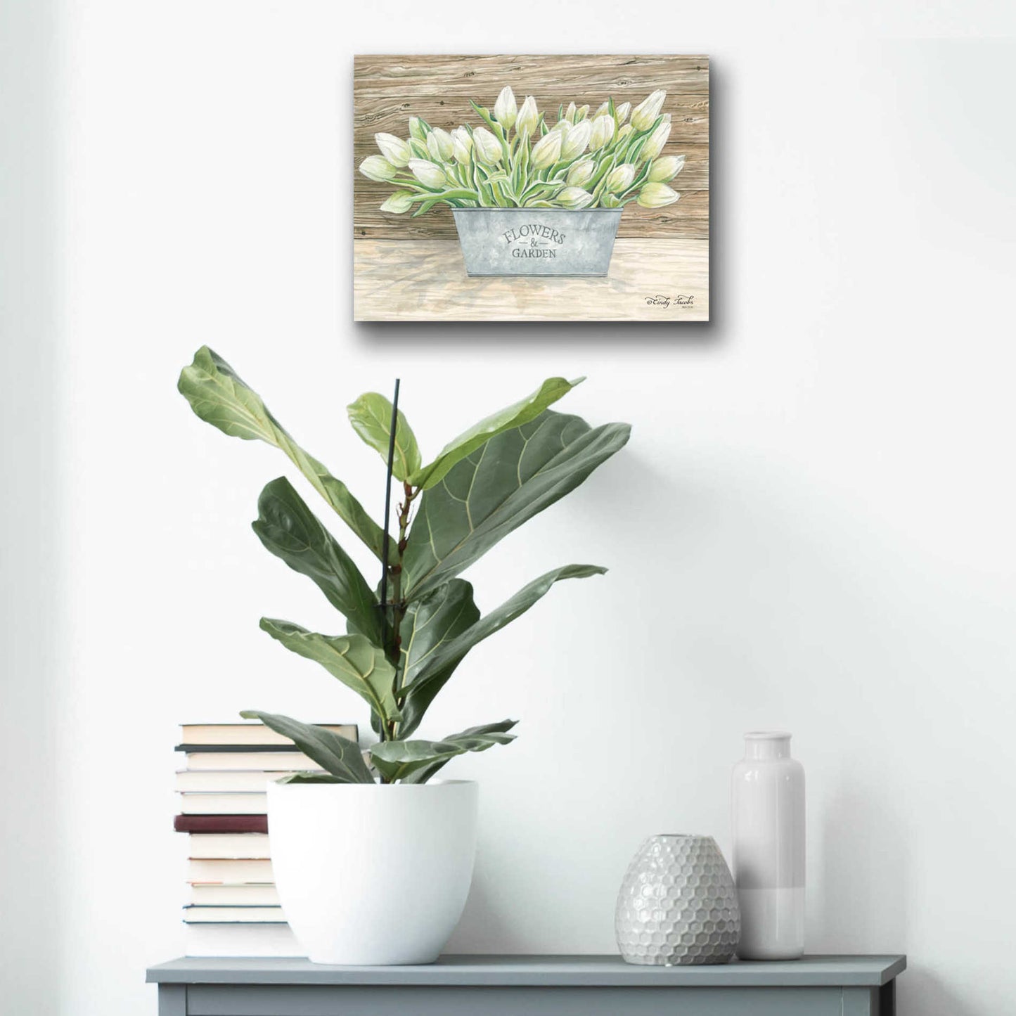 Epic Art 'Flowers & Garden Tulips' by Cindy Jacobs, Acrylic Glass Wall Art,16x12