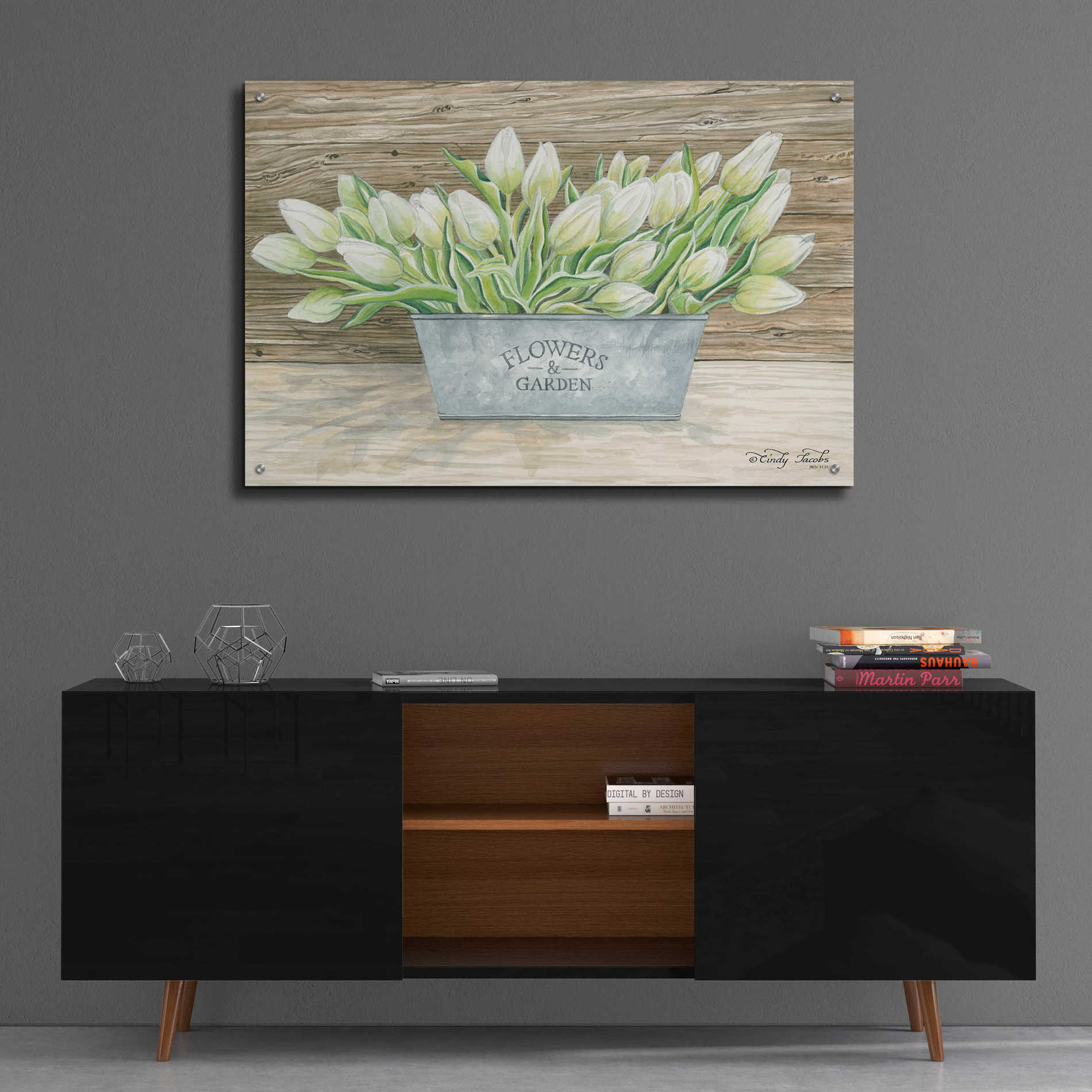 Epic Art 'Flowers & Garden Tulips' by Cindy Jacobs, Acrylic Glass Wall Art,36x24