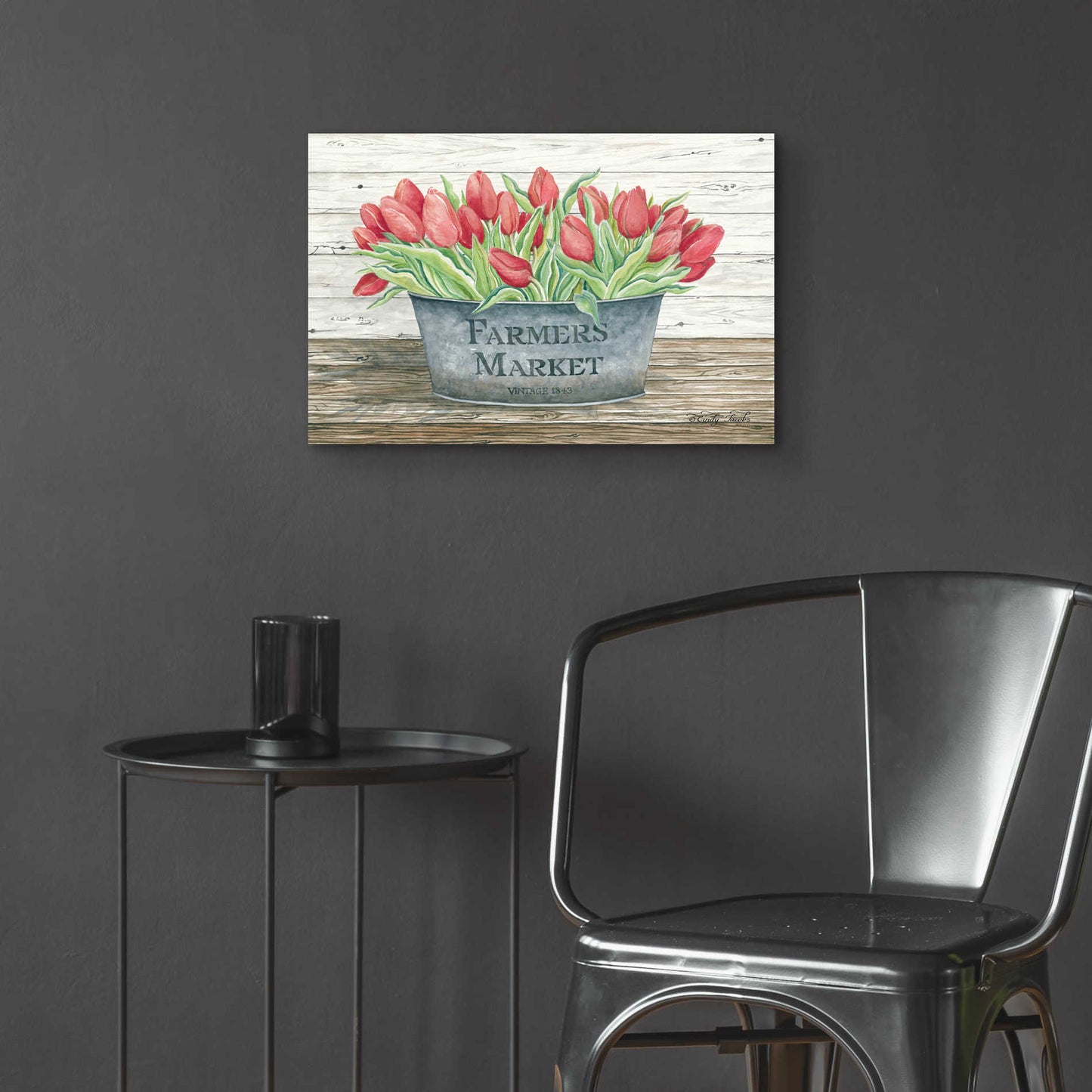 Epic Art 'Farmer's Market Tulips' by Cindy Jacobs, Acrylic Glass Wall Art,24x16