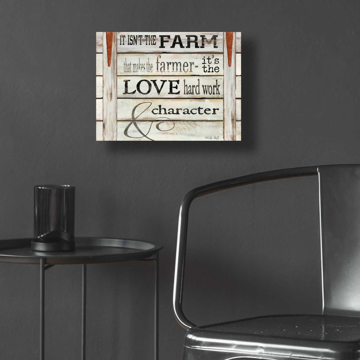 Epic Art 'It Isn't the Farm' by Cindy Jacobs, Acrylic Glass Wall Art,16x12