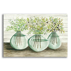 Epic Art 'Eucalyptus in Glass Vases' by Cindy Jacobs, Acrylic Glass Wall Art