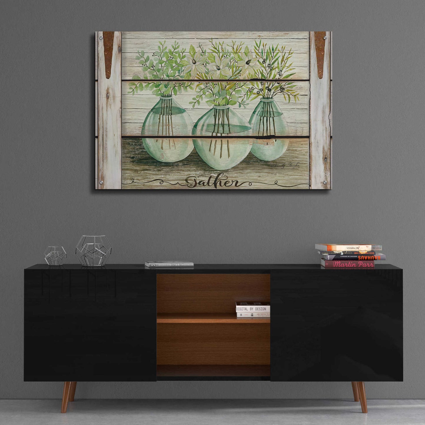 Epic Art 'Eucalyptus - Gather' by Cindy Jacobs, Acrylic Glass Wall Art,36x24