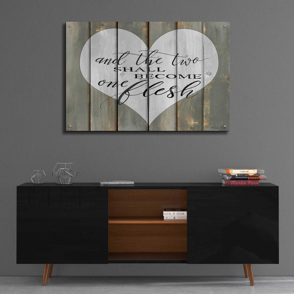 Epic Art 'And the Two' by Cindy Jacobs, Acrylic Glass Wall Art,36x24