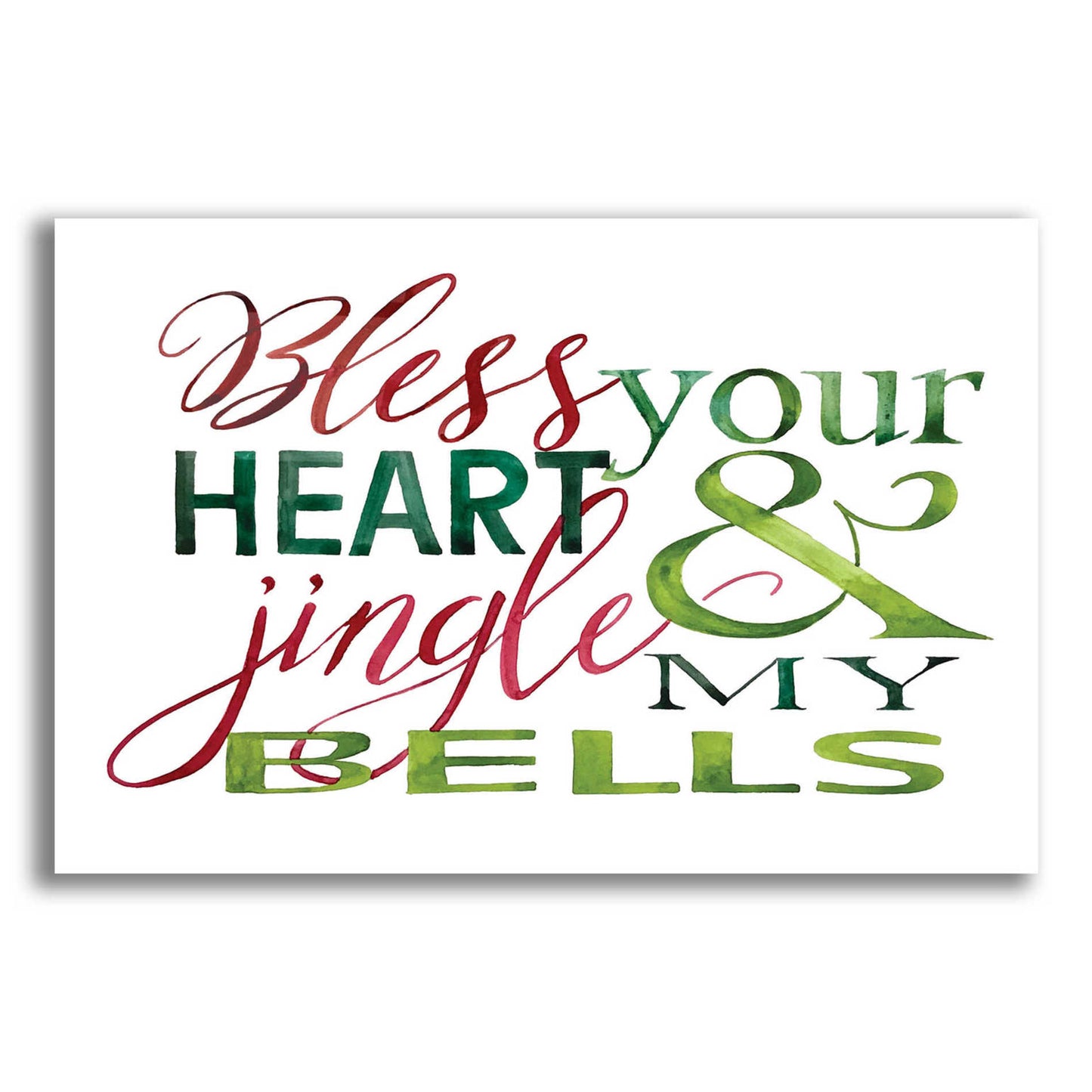 Epic Art 'Jingle My Bells' by Cindy Jacobs, Acrylic Glass Wall Art,24x16