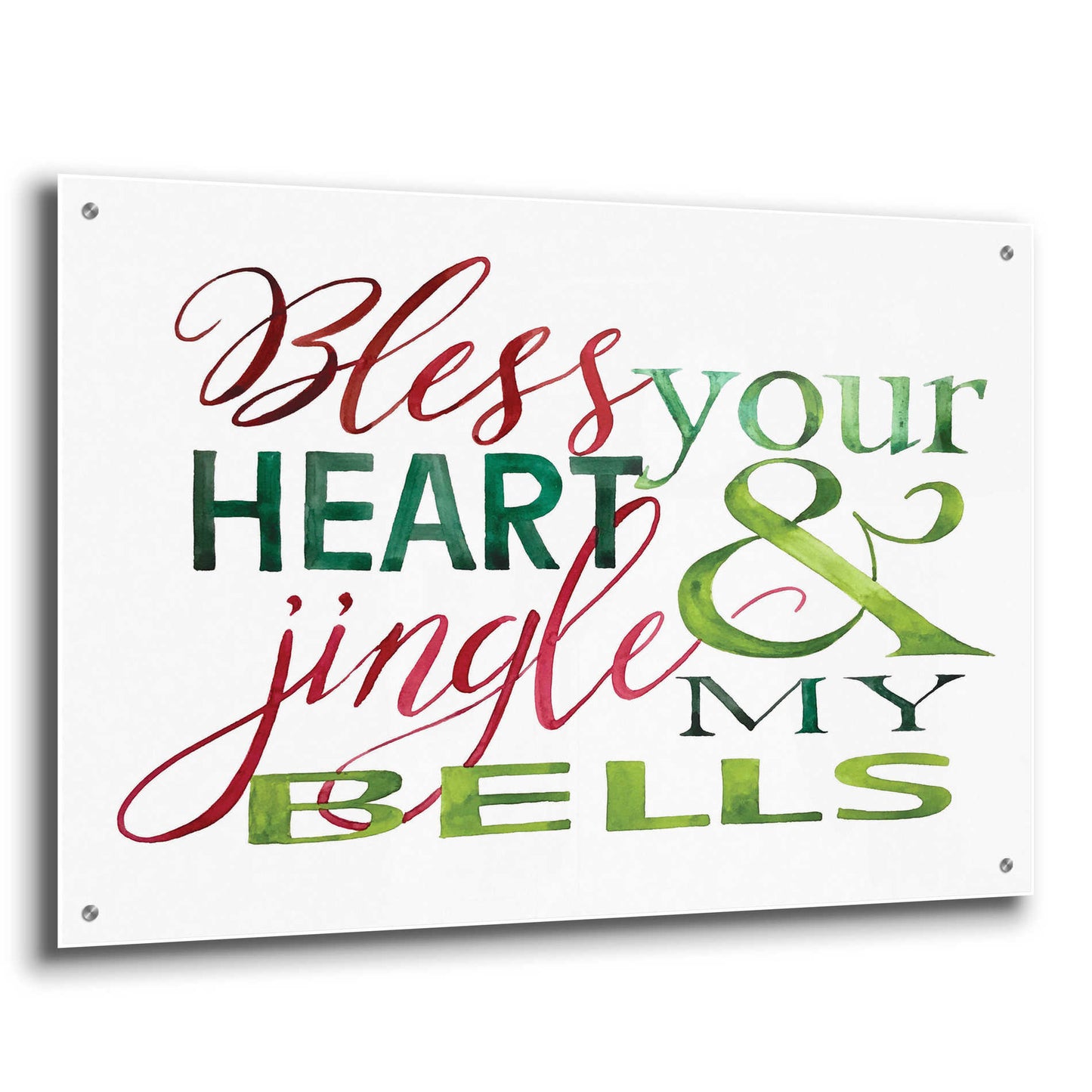 Epic Art 'Jingle My Bells' by Cindy Jacobs, Acrylic Glass Wall Art,36x24