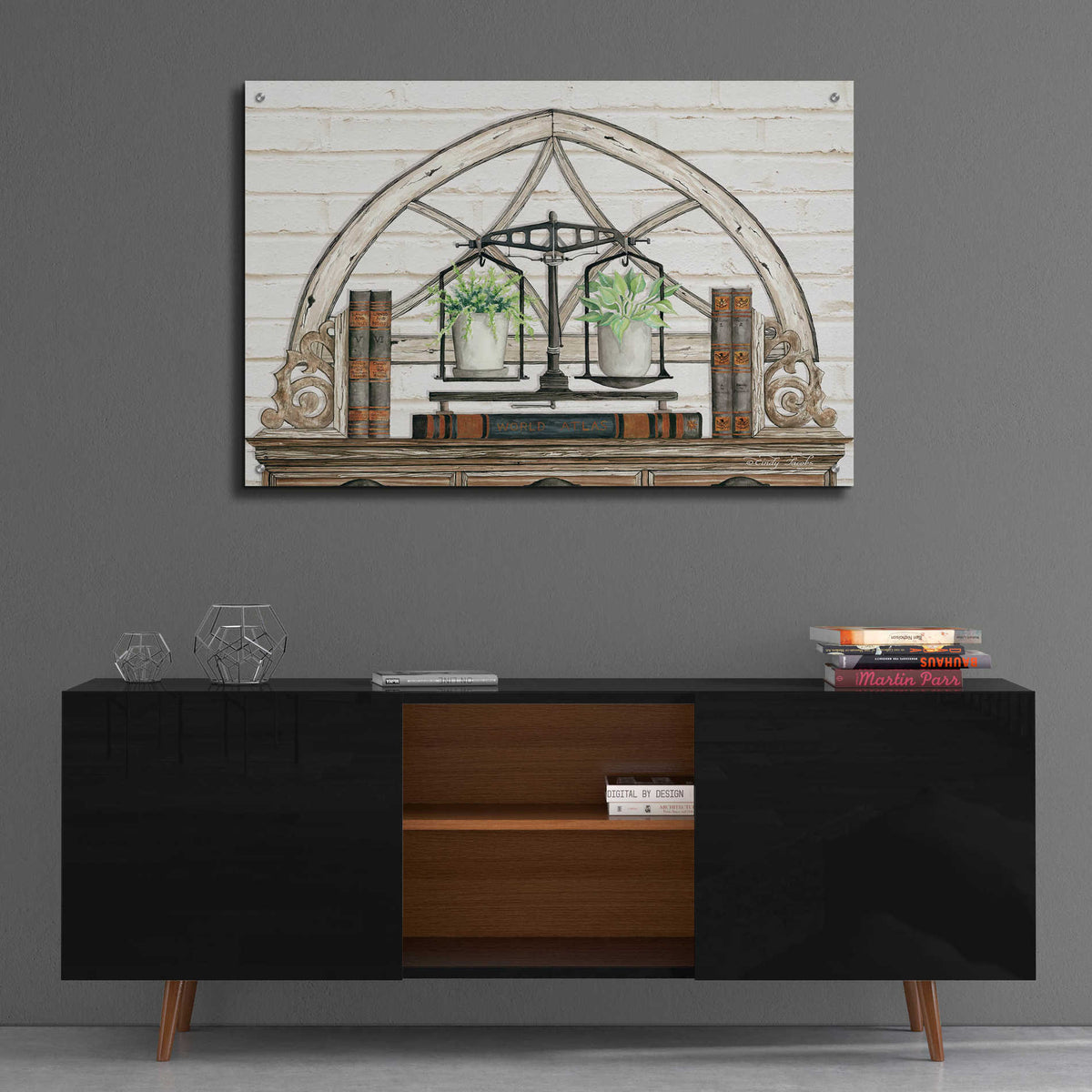Epic Art 'All Things Near and Dear I' by Cindy Jacobs, Acrylic Glass Wall Art,36x24