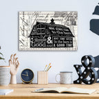 Epic Art 'Simple & Good Barn' by Cindy Jacobs, Acrylic Glass Wall Art,16x12