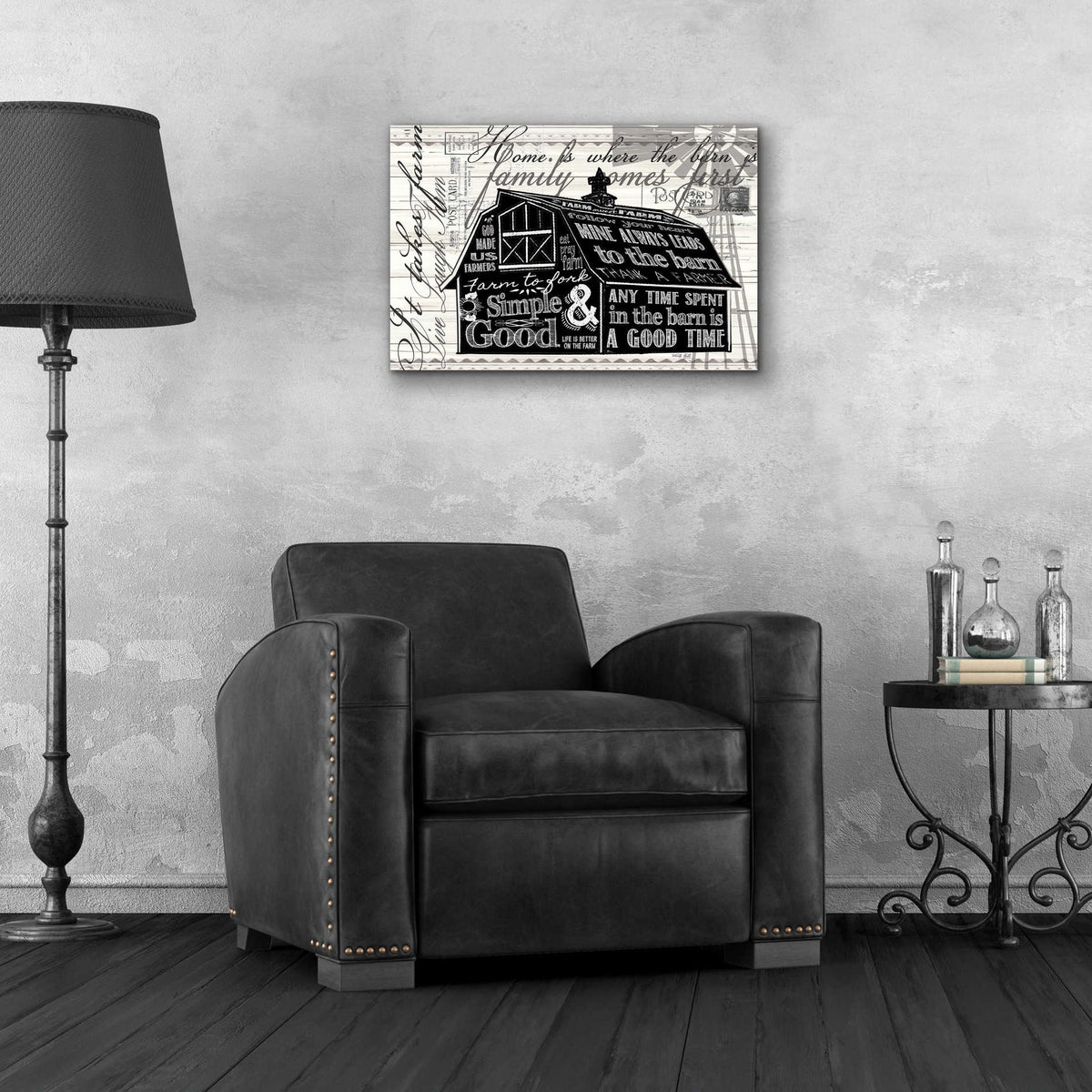 Epic Art 'Simple & Good Barn' by Cindy Jacobs, Acrylic Glass Wall Art,24x16