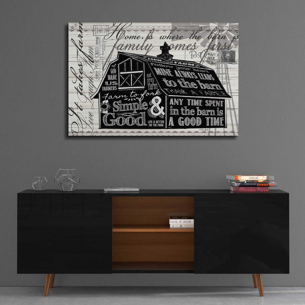 Epic Art 'Simple & Good Barn' by Cindy Jacobs, Acrylic Glass Wall Art,36x24