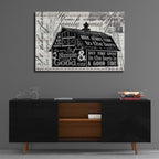Epic Art 'Simple & Good Barn' by Cindy Jacobs, Acrylic Glass Wall Art,36x24