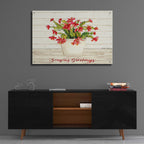 Epic Art 'Christmas Cactus - Season's Greetings' by Cindy Jacobs, Acrylic Glass Wall Art,36x24