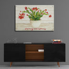 Epic Art 'Christmas Cactus - Merry Christmas' by Cindy Jacobs, Acrylic Glass Wall Art,36x24