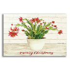 Epic Art 'Christmas Cactus - Merry Christmas' by Cindy Jacobs, Acrylic Glass Wall Art