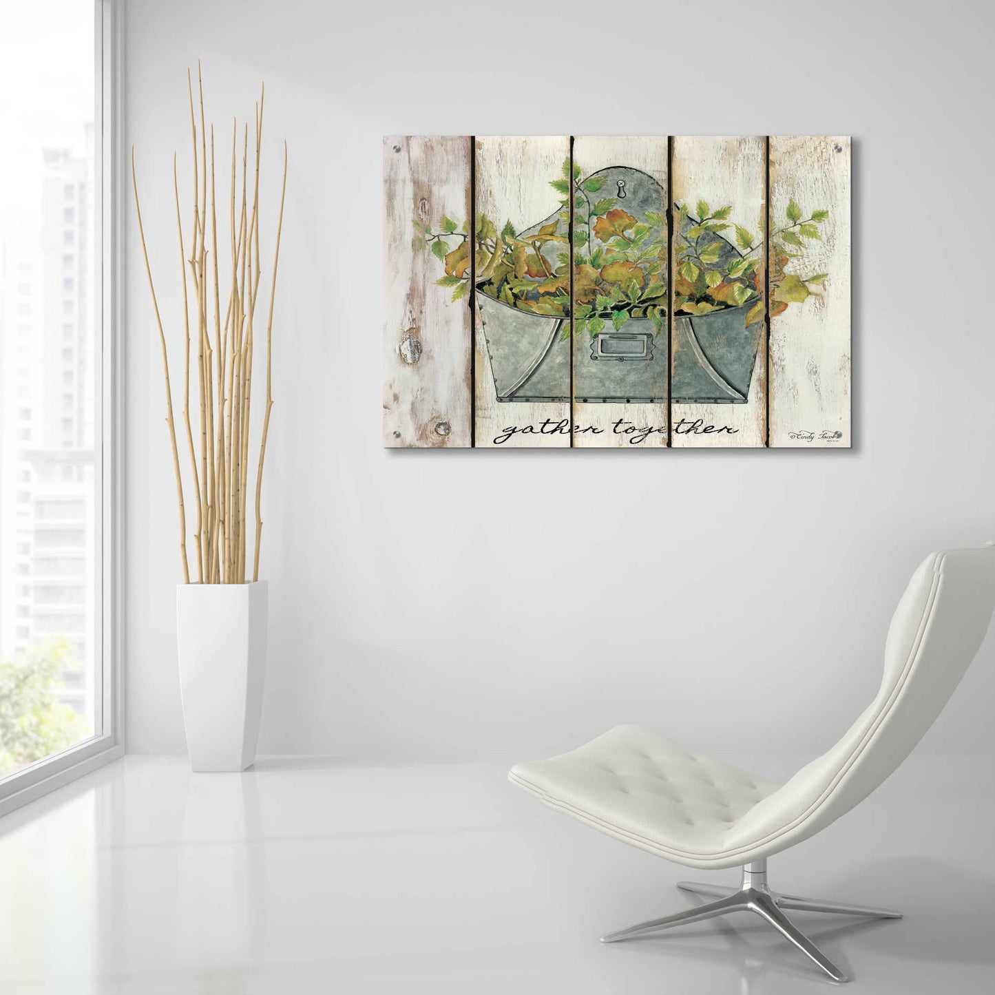 Epic Art 'Gather Together' by Cindy Jacobs, Acrylic Glass Wall Art,36x24