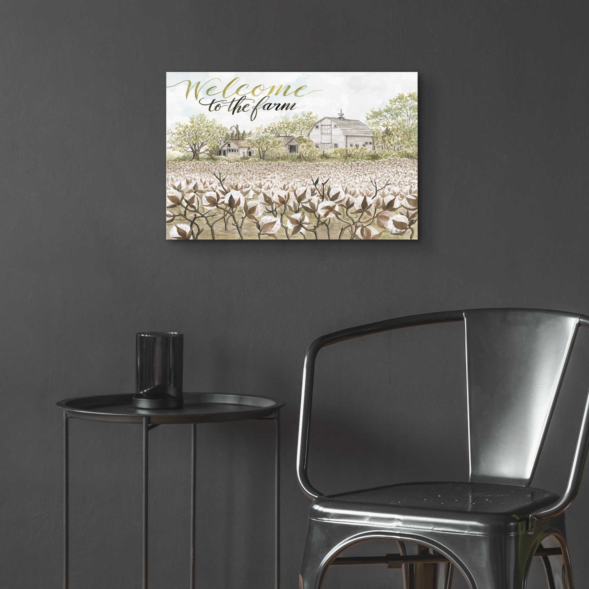 Epic Art 'Welcome to the Farm' by Cindy Jacobs, Acrylic Glass Wall Art,24x16