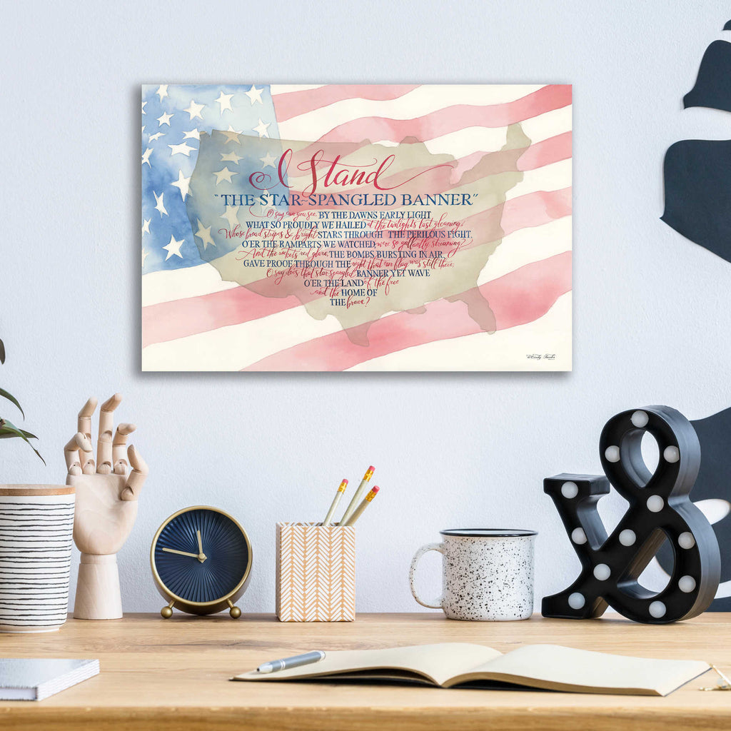 Epic Art 'I Stand' by Cindy Jacobs, Acrylic Glass Wall Art,16x12