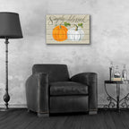 Epic Art 'Simply Blessed Pumpkins' by Cindy Jacobs, Acrylic Glass Wall Art,24x16