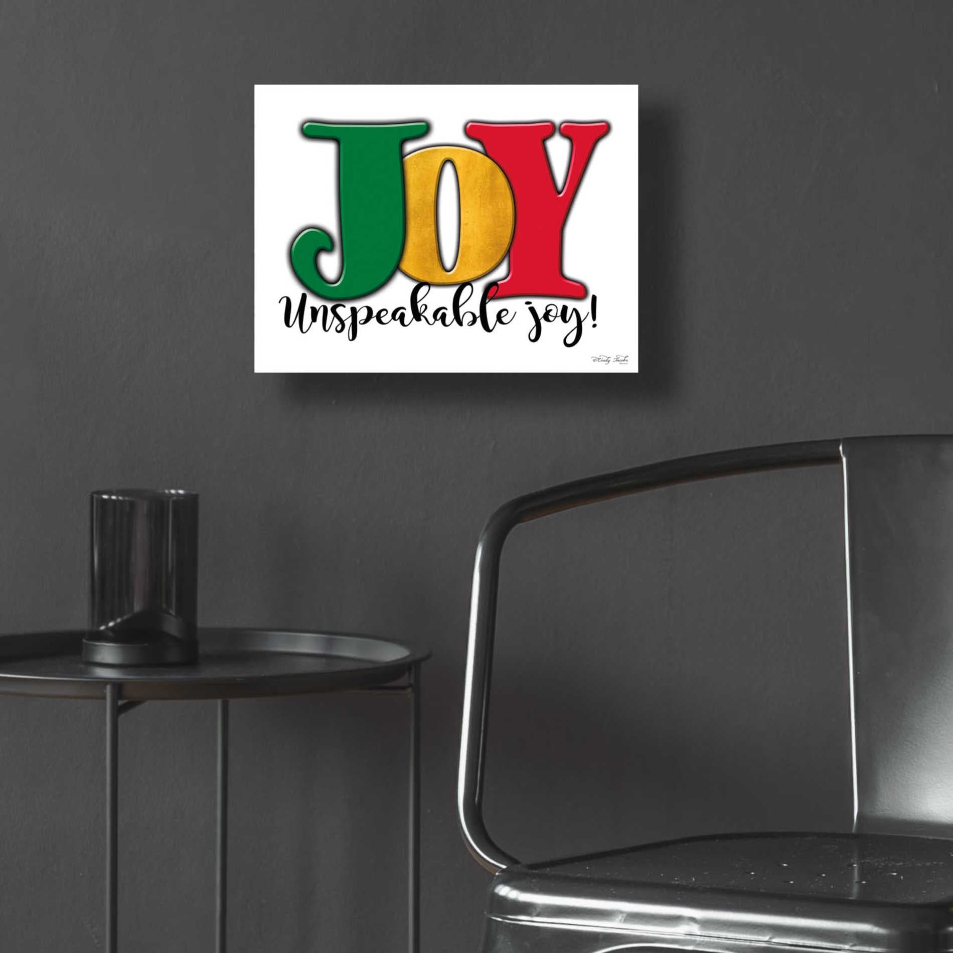 Epic Art 'Joy - Unspeakable Joy!' by Cindy Jacobs, Acrylic Glass Wall Art,16x12