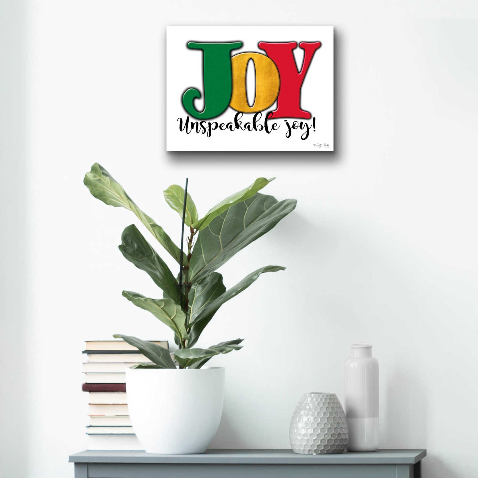 Epic Art 'Joy - Unspeakable Joy!' by Cindy Jacobs, Acrylic Glass Wall Art,16x12