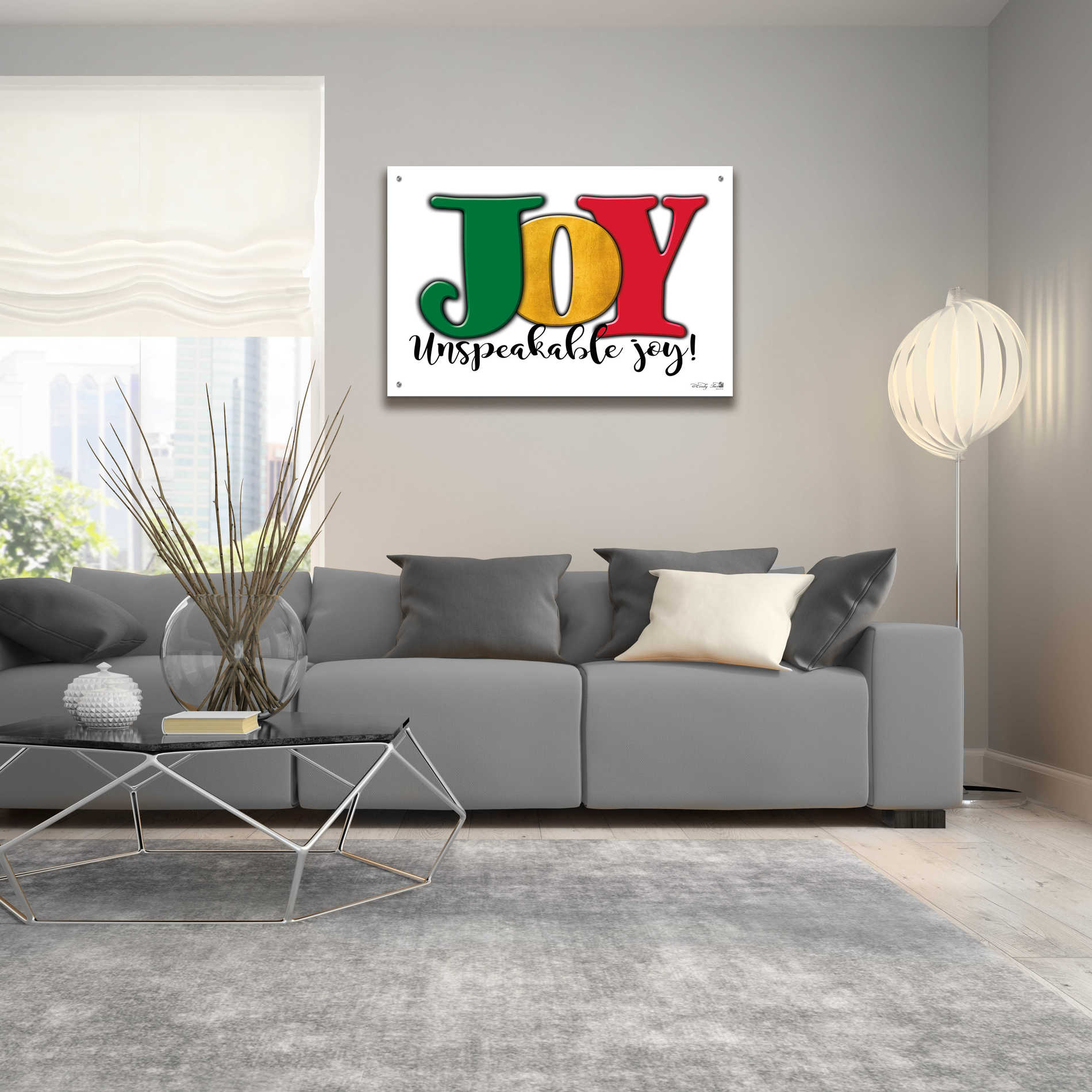 Epic Art 'Joy - Unspeakable Joy!' by Cindy Jacobs, Acrylic Glass Wall Art,36x24