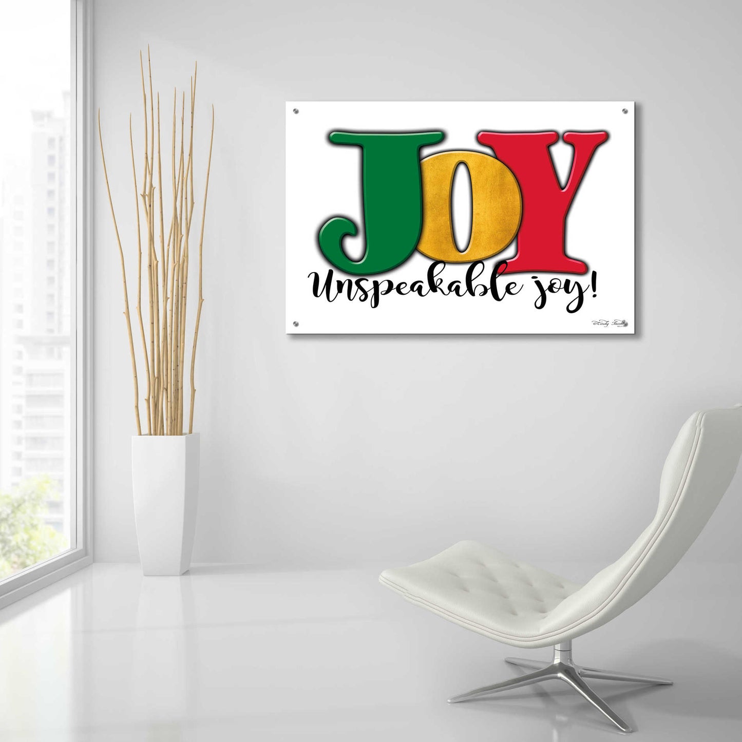 Epic Art 'Joy - Unspeakable Joy!' by Cindy Jacobs, Acrylic Glass Wall Art,36x24