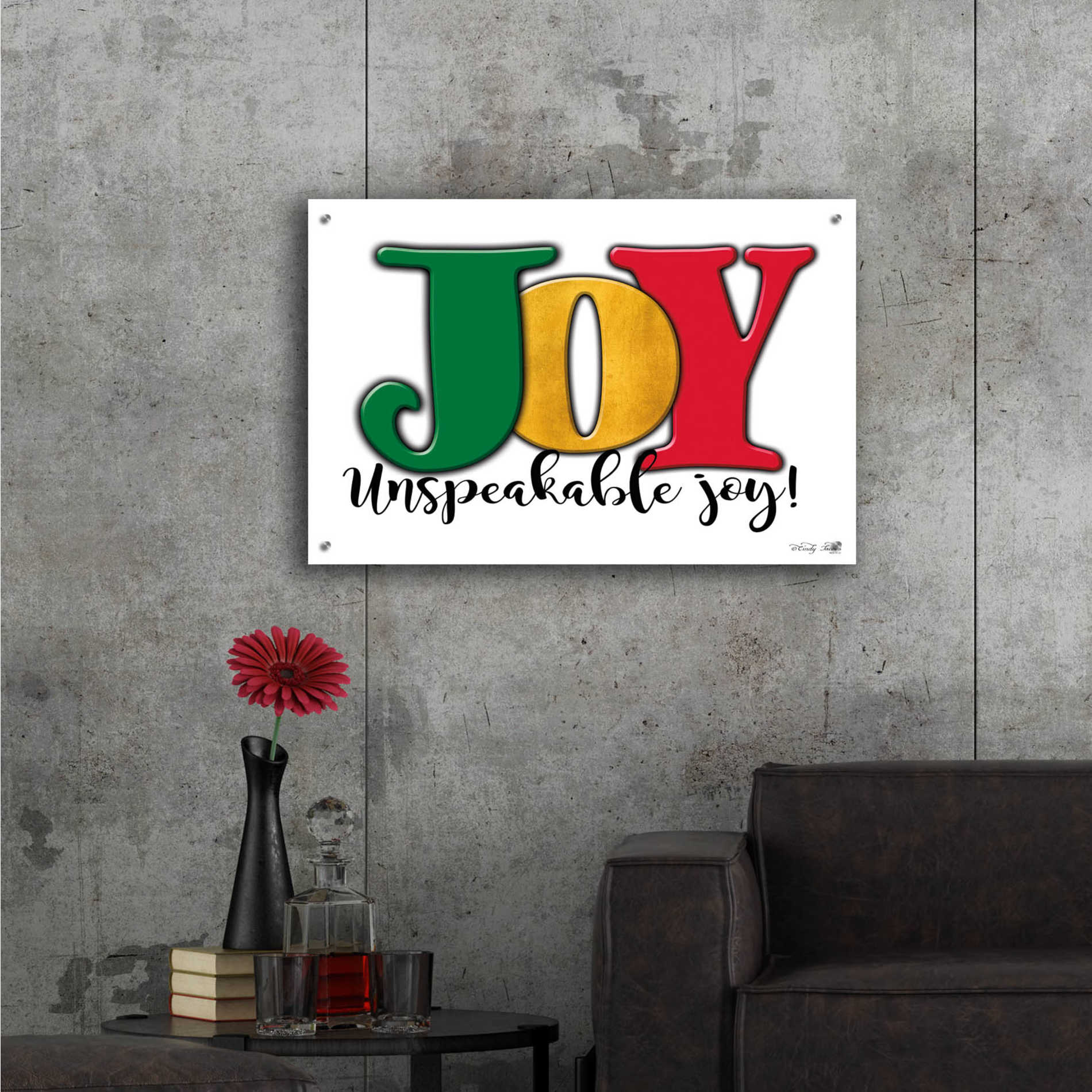 Epic Art 'Joy - Unspeakable Joy!' by Cindy Jacobs, Acrylic Glass Wall Art,36x24