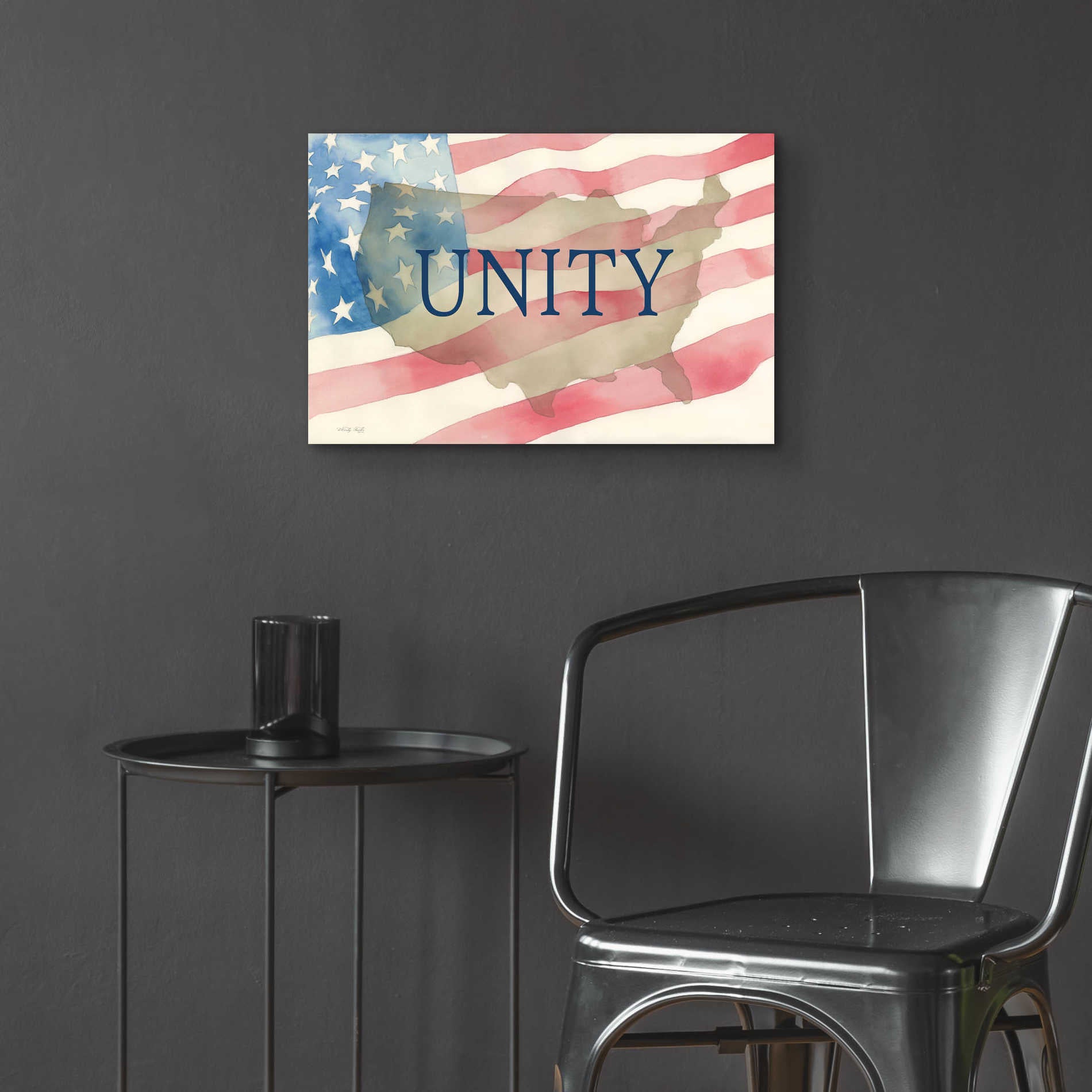 Epic Art 'USA Unity' by Cindy Jacobs, Acrylic Glass Wall Art,24x16