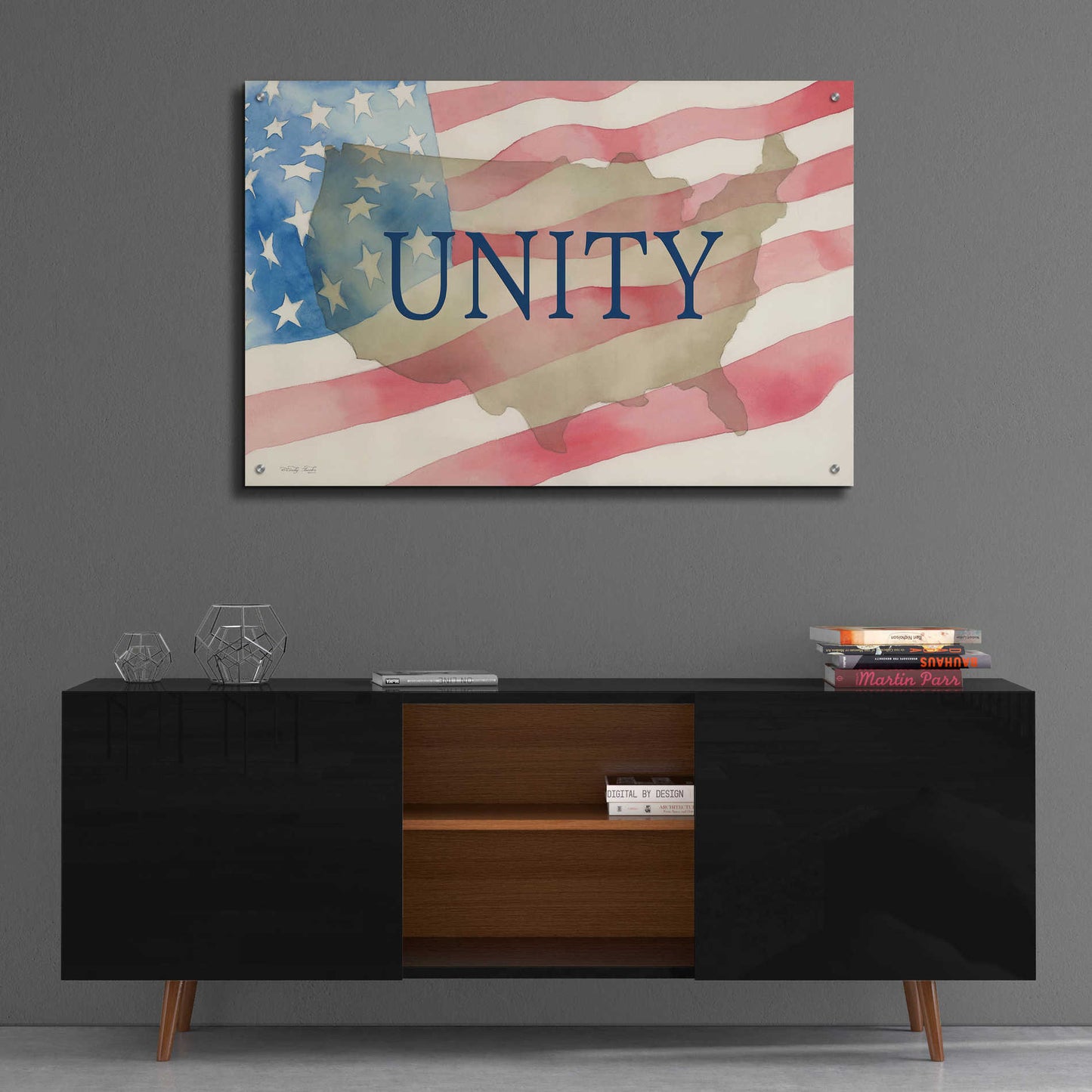 Epic Art 'USA Unity' by Cindy Jacobs, Acrylic Glass Wall Art,36x24