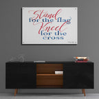 Epic Art 'Stand for the Flag' by Cindy Jacobs, Acrylic Glass Wall Art,36x24
