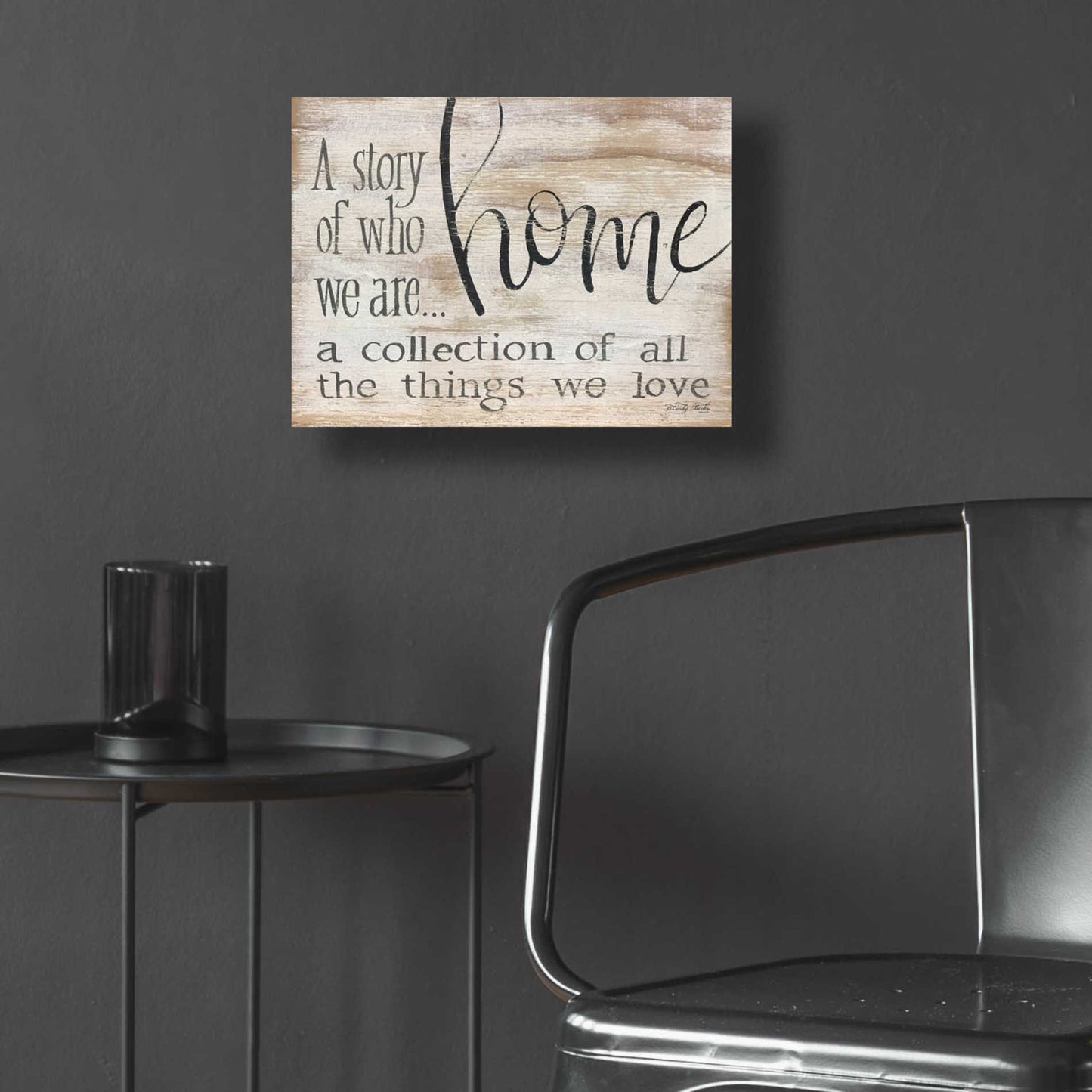 Epic Art 'Home - A Collection of All the Things We Love' by Cindy Jacobs, Acrylic Glass Wall Art,16x12