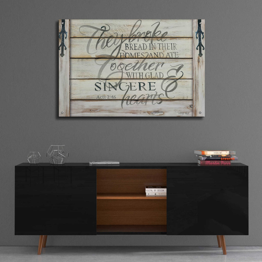 Epic Art 'They Broke Break' by Cindy Jacobs, Acrylic Glass Wall Art,36x24