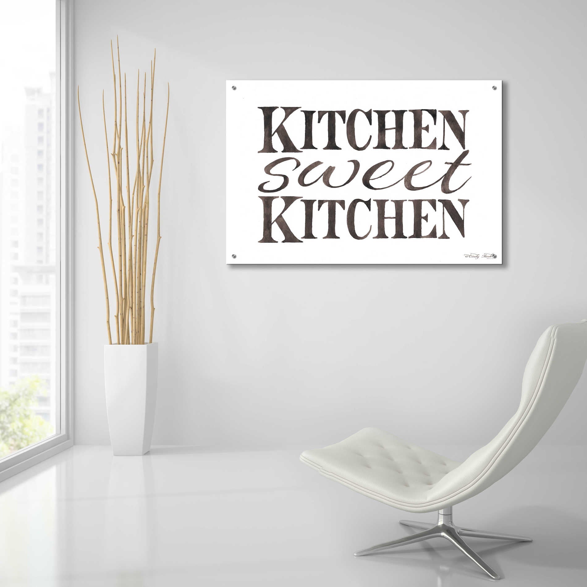 Epic Art 'Kitchen Sweet Kitchen' by Cindy Jacobs, Acrylic Glass Wall Art,36x24