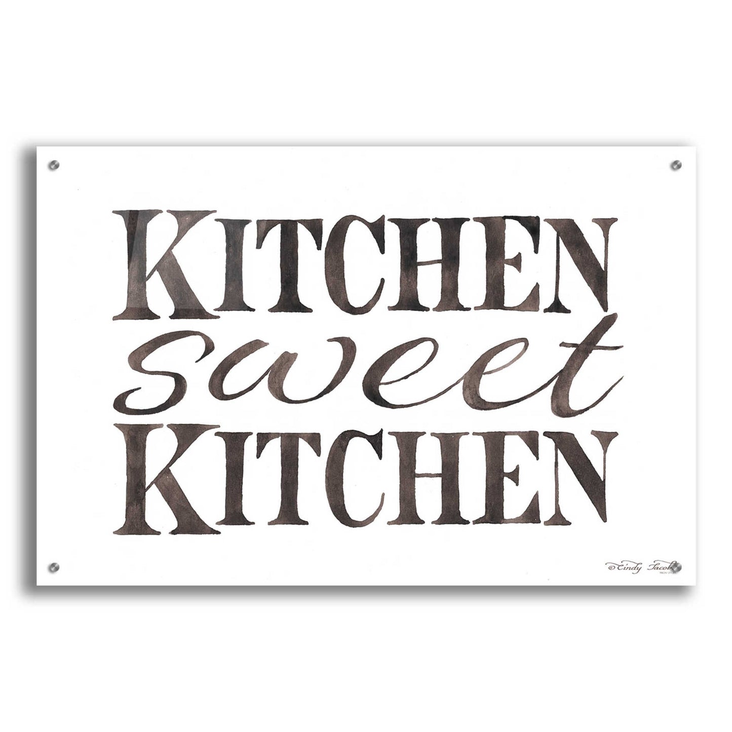 Epic Art 'Kitchen Sweet Kitchen' by Cindy Jacobs, Acrylic Glass Wall Art,36x24