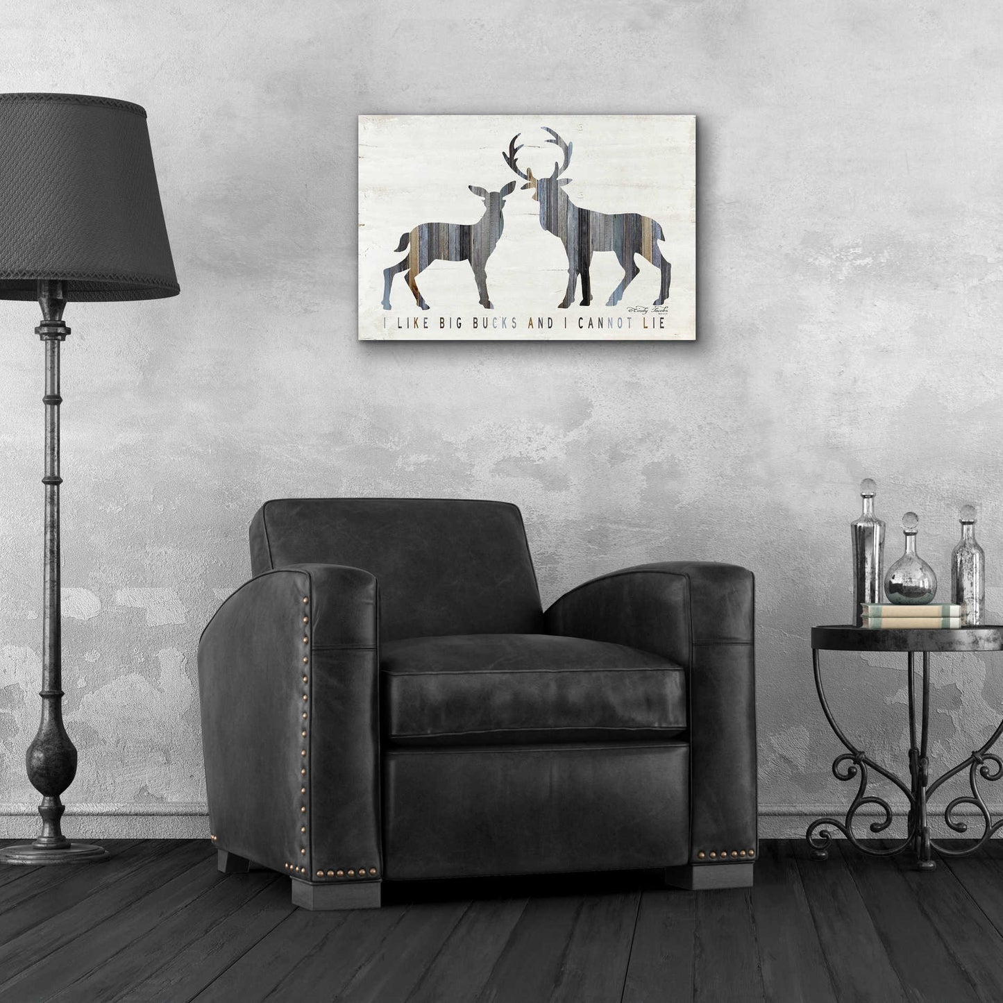 Epic Art 'I Like Big Bucks' by Cindy Jacobs, Acrylic Glass Wall Art,24x16