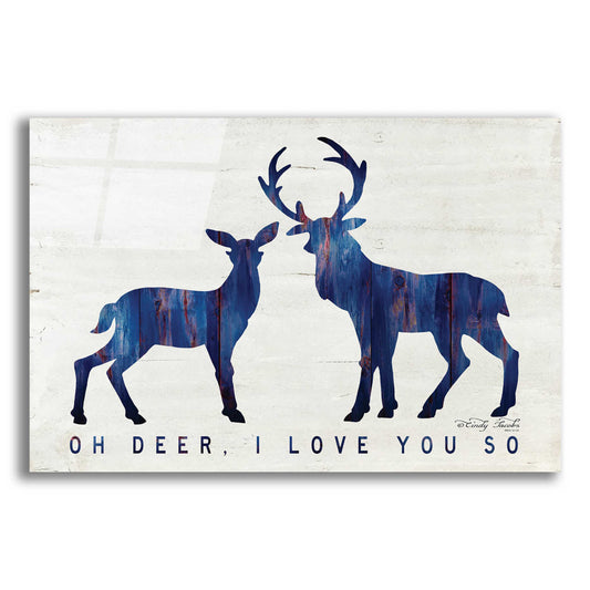 Epic Art 'Oh Deer, I Love You So' by Cindy Jacobs, Acrylic Glass Wall Art