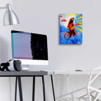 Epic Art 'Bear Back Rider' by AbcArtAttack, Acrylic Glass Wall Art,12x16