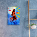Epic Art 'Bear Back Rider' by AbcArtAttack, Acrylic Glass Wall Art,16x24