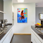 Epic Art 'Bear Back Rider' by AbcArtAttack, Acrylic Glass Wall Art,24x36