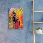Epic Art 'Cycle Soaring' by AbcArtAttack, Acrylic Glass Wall Art,16x24