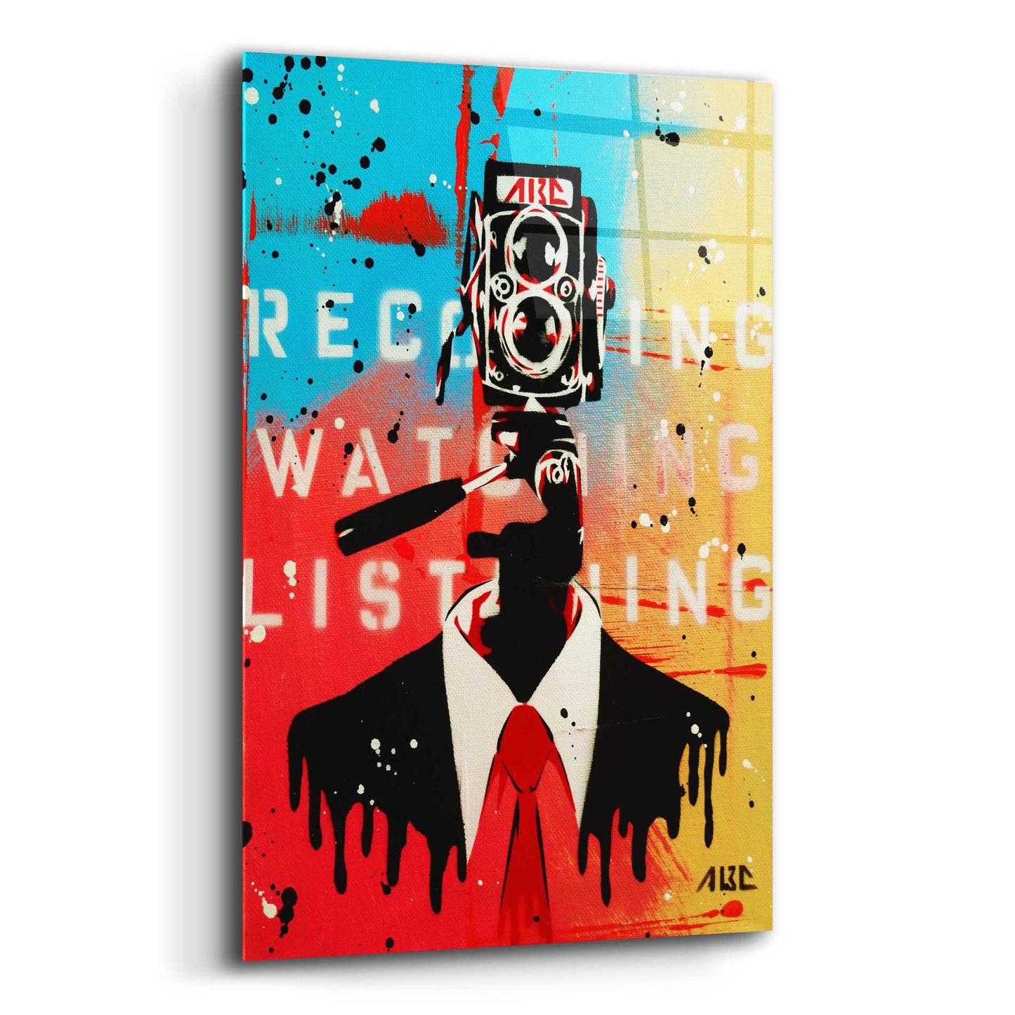 Epic Art 'NSA Camera Man' by AbcArtAttack, Acrylic Glass Wall Art,12x16