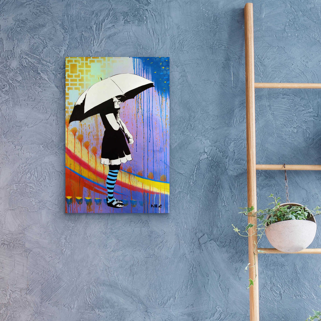 Epic Art 'Waiting for the Rain' by AbcArtAttack, Acrylic Glass Wall Art,16x24