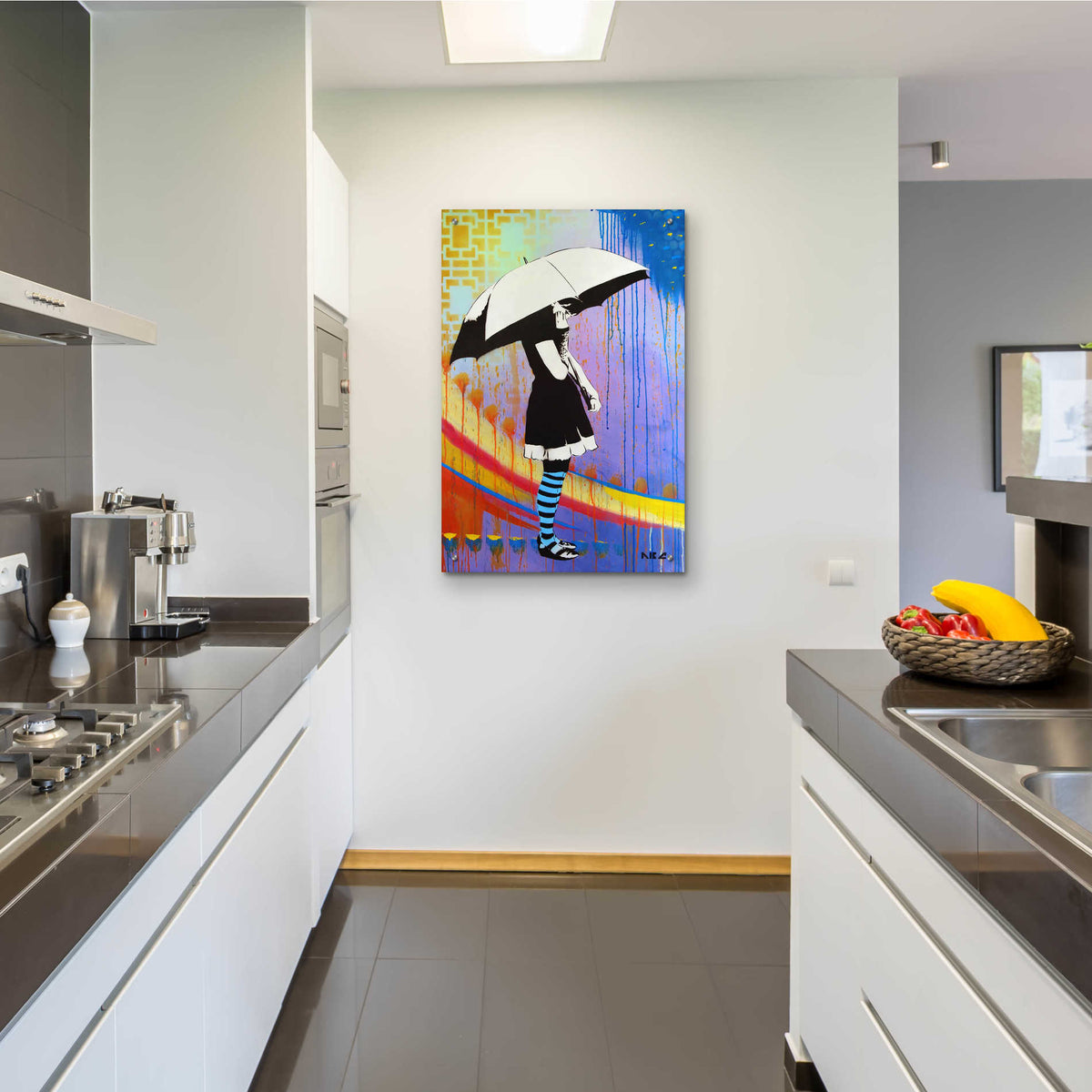 Epic Art 'Waiting for the Rain' by AbcArtAttack, Acrylic Glass Wall Art,24x36