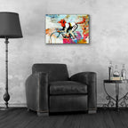 Epic Art 'Le Fox' by AbcArtAttack, Acrylic Glass Wall Art,24x16