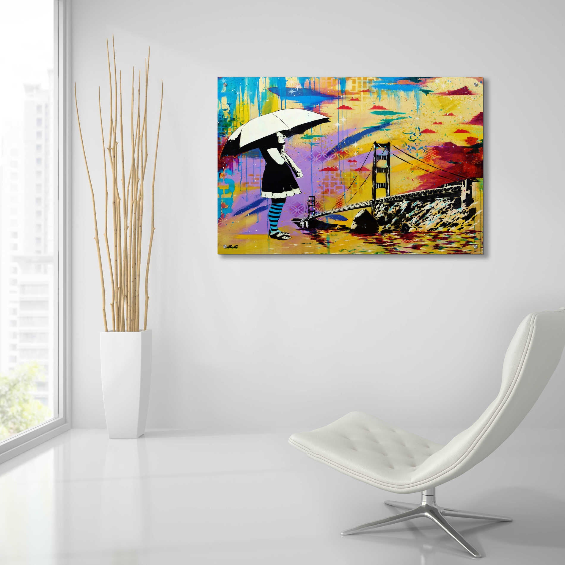 Epic Art 'Shelter at Bay' by AbcArtAttack, Acrylic Glass Wall Art,36x24