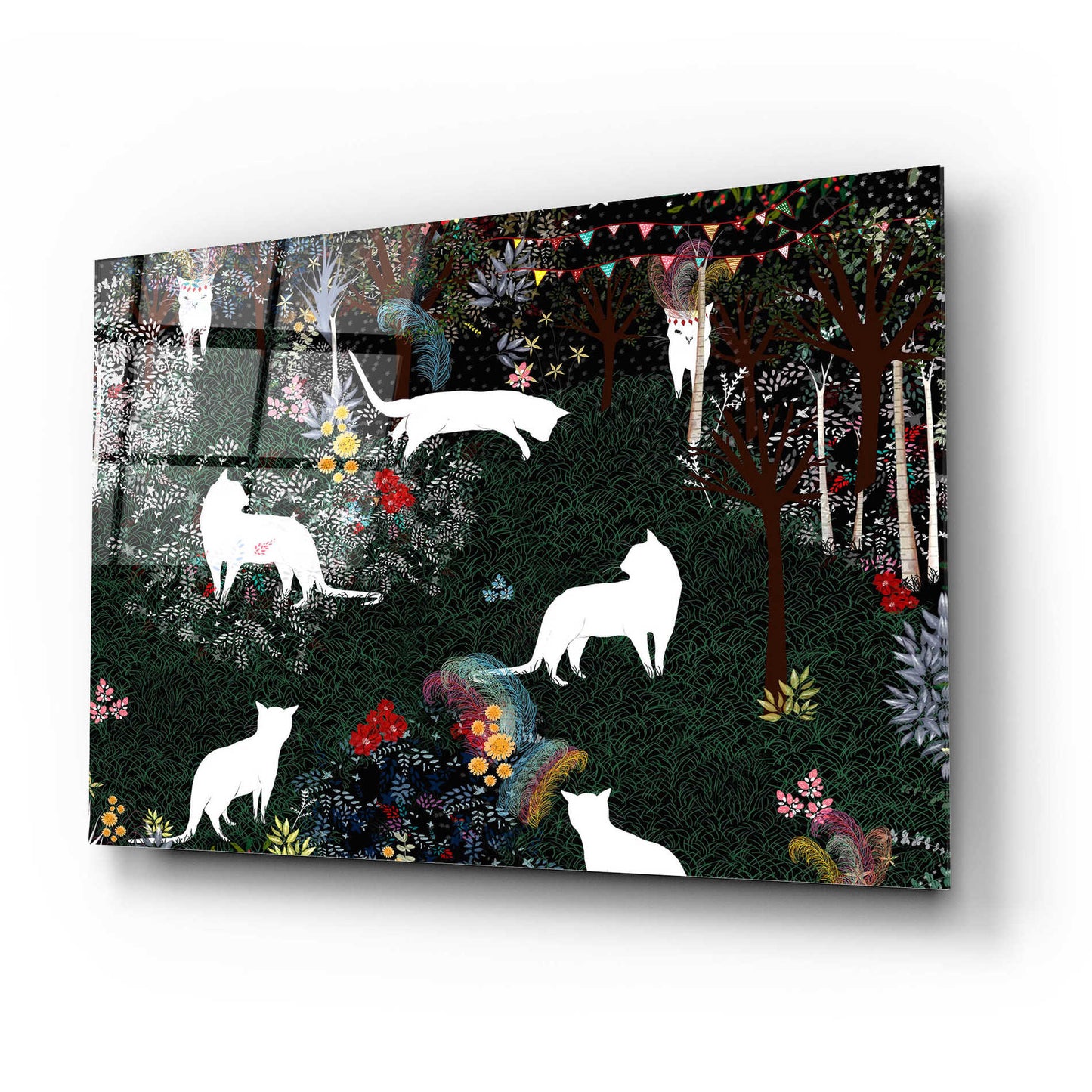 Epic Art 'Cat Heaven' by Art & Ghosts, Acrylic Glass Wall Art,24x16