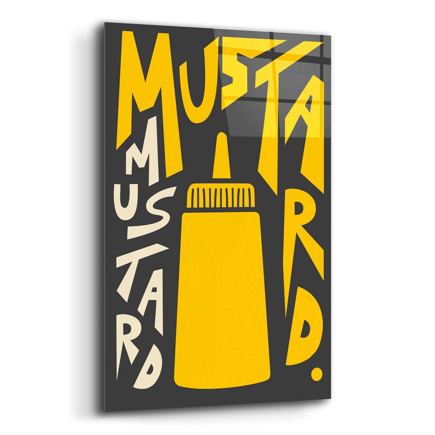 Epic Art 'Kitchen Mustard' by Ayse, Acrylic Glass Wall Art,16x24