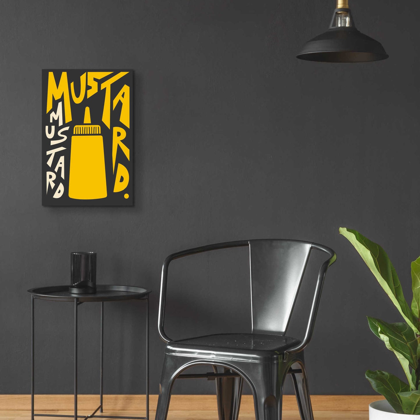 Epic Art 'Kitchen Mustard' by Ayse, Acrylic Glass Wall Art,16x24