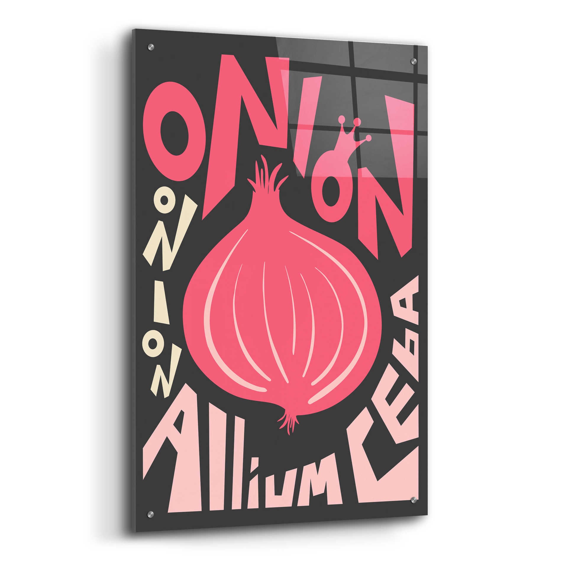 Epic Art 'Kitchen Onion' by Ayse, Acrylic Glass Wall Art,24x36